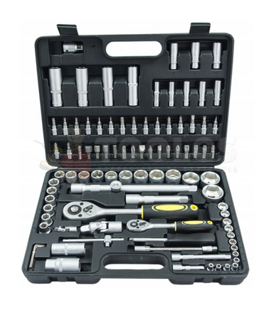 Zestaw Klucze Nasadowe 94el + Bity Torx 40el YATO + Płasko-oczkowe 12el