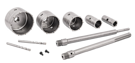 Frezy do muru otwornice z widią do betonu zestaw 9el otwornice 30-100 mm Adaptery SDS+ SDS MAX FALON-TECH