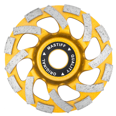 Tarcza garnkowa frez do szlifowania betonu diamentowa segmentowa 125mm gold Mastiff FALON-TECH