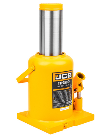 Podnośnik hydrauliczny słupkowy butelkowy maszynowy mocny lewarek 50 T JCB