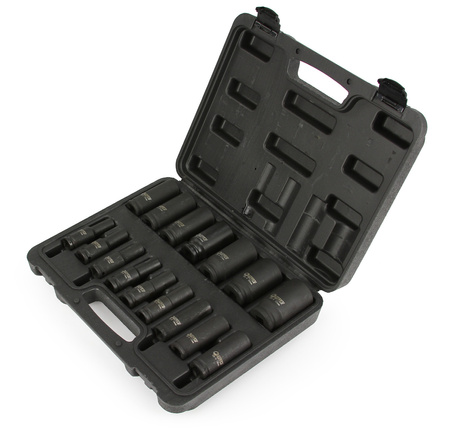 Nasadki udarowe Klucze nasadowe Zestaw 1/2" 10-32 mm 16 sztuk BJC