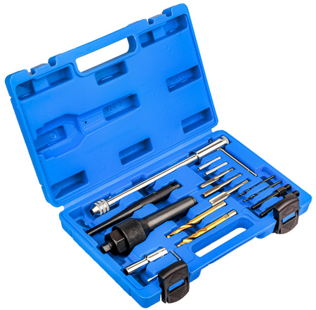 Zestaw do demontażu wyciągania wykręcania urwanych świec żarowych żarników FALON-TECH