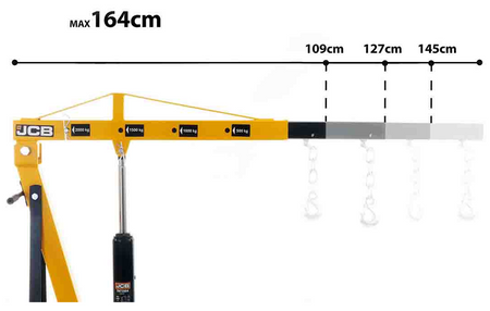 Żuraw dźwig warsztatowy hydrauliczny składany 2T JCB
