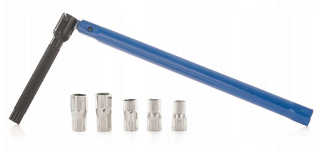 Klucz łamany do montażu instalacji baterii armatury 6 nasadek głowice 8-13 FALON-TECH
