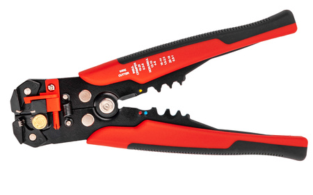 Wielofunkcyjny ściągacz izolacji przewodów 0.2-6mm zaciskarka +100 końcówek SILVER