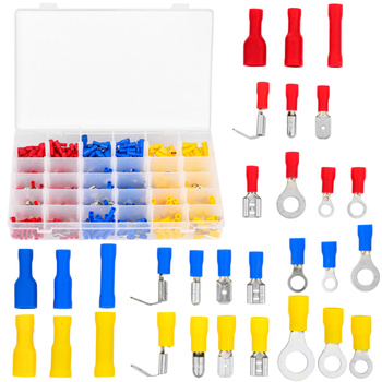 Tulejki izolowane końcówki kablowe złączki zaciskowe konektory wsuwki 480 el FALON-TECH