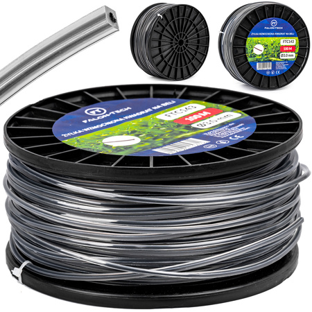 Żyłka tnąca do kosy i podkaszarki wzmocniona drutem 3,0mm 100m