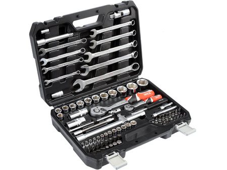 Klucze nasadowe 1/4 1/2 płaskie 82el YATO