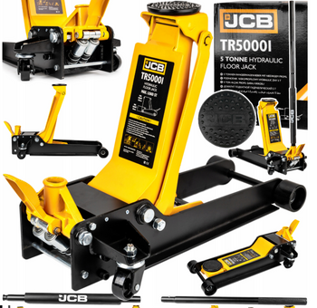 Podnośnik samochodowy niskoprofilowy lewarek hydrualiczny żaba 5 ton JCB