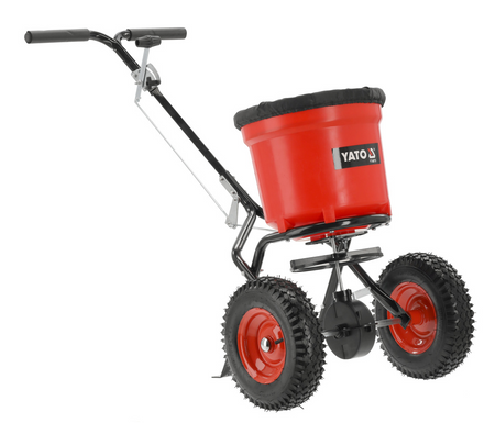 Siewnik rozrzutnik ogrodowy rotacyjny do nawozu piasku nasion 25 kg 23 L YATO