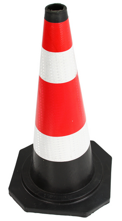 Zestaw pachołek drogowy słupek ostrzegawczy odblaskowy 60cm 4szt. MAR-POL