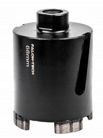 Otwornica diamentowa 68mm 4-segmentowa + adapter SDS-PLUS FALON-TECH