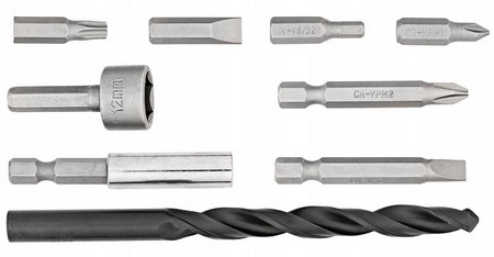 Zestaw akcesoriów do drewna i metalu stal CRV 120 elem. walizka ROCKFORCE