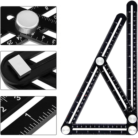 Przymiar znacznik szablon wzornik otworów do płytek FALON-TECH