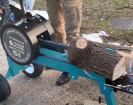 Łuparka do drewna kinetyczna spalinowa pozioma KS 15 TKG 52/35 15T Könner & Söhnen KS