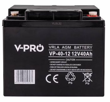 Akumulator AGM VRLA V-PRO 12V 40Ah Bezobsługowy VOLT POLSKA