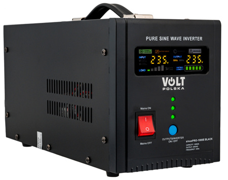 Przetwornica prostownik UPS SINUSPRO-1000E (12V/230V) 700/1000W VOLT POLSKA