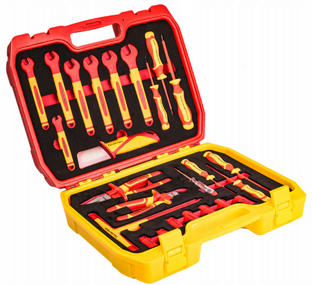 Zestaw narzędzi izolowanych izolowane 1000V 25 elem. FALON-TECH