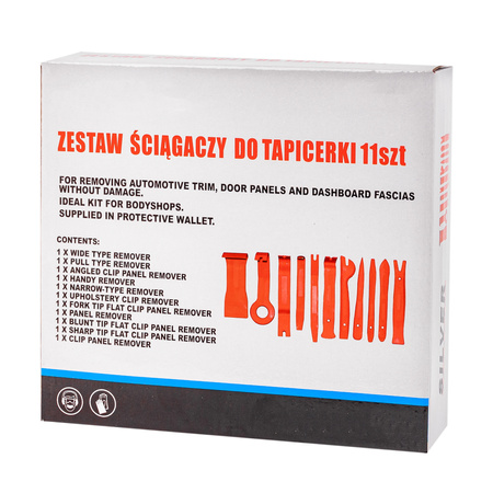 Ściągacze do tapicerki 11 el (zestaw ściągaczy) FALON-TECH