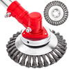 Szczotka druciana tarczowa skręcana do usuwania zarośli 200mm