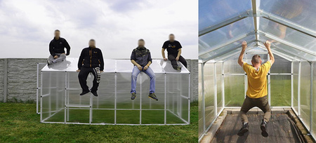 Tunel foliowy szklarnia ogrodowa Poliwęglan 211x606 (Pomidor) 12,8m2 PCV PTF POLSKA