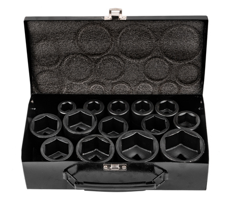 Zestaw nasadki udarowe głębokie do klucz pneumatyczny 3/4" 14el 17-50mm JCB