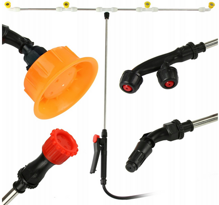 Opryskiwacz akumulatorowy ciśnieniowy plecakowy elektryczny 5 dysz 20l DEMON