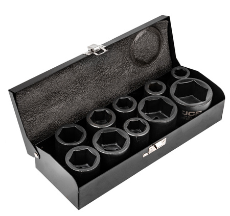 Zestaw nasadki udarowe krótkie do klucz pneumatyczny 3/4" 10el 17-46mm JCB