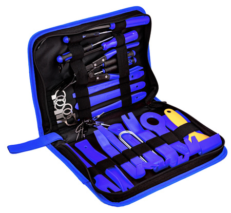 Ściągacze do demontażu tapicerki wyjmaki spinek radia boczków klucze łyżki FALON-TECH