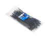 Opaski zaciskowe kablowe 150x3.6mm czarne 100el GEKO