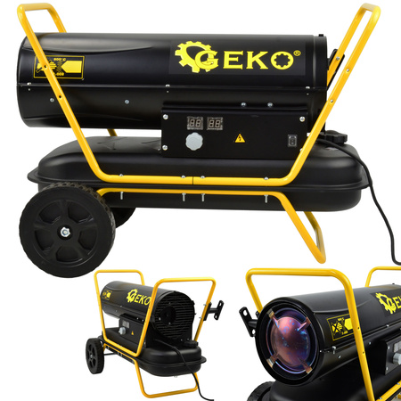 Nagrzewnica olejowa mocna dmuchawa spalinowa ogrzewacz z termostatem 25 kW GEKO