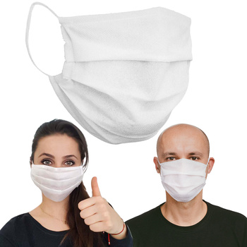 Maseczka ochronna flizelinowa jednorazowa (2 warstwy) zestaw 10 sztuk