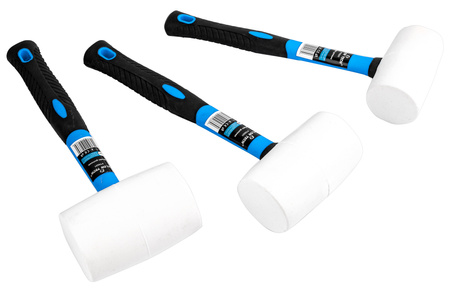 Zestaw młotków gumowych Fiberglass 3 sztuki FALON-TECH