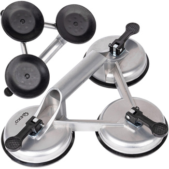 Przyssawka aluminiowa potrójna uchwyt (do Szyb Szkła Glazury Płytek) 130kg GEKO