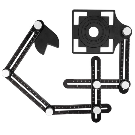 Przymiar znacznik szablon wzornik otworów do płytek FALON-TECH