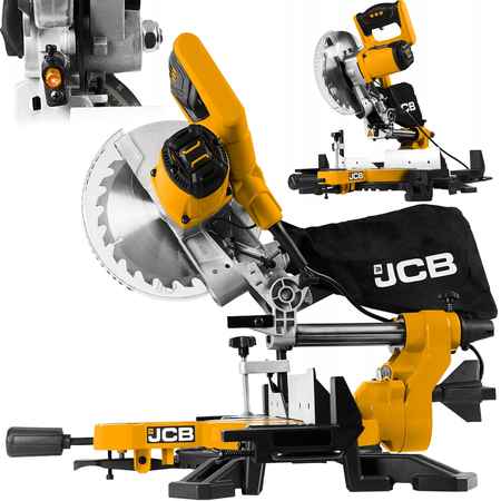 Pilarka ukośna ukosowa piła ukośnica 1500w z posuwem laser JCB