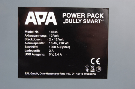 Urządzenie rozruchowe 1000A APA BULLY POWER PACK