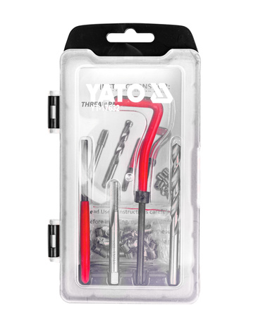 Zestaw do naprawy gwintów M6x1.0 gwintowniki YATO