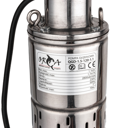 Pompa głębinowa do wody śrubowa 1100W 1,7 m3/h 70m MAR-POL