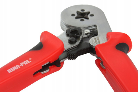 Szczypce czterokątne do zaciskania tulejek kablowych praska MAR-POL
