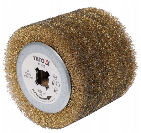 Satyniarka szlifierka walcowa do stali drewna satynowania + 2 x szczotka YT-81953 YATO