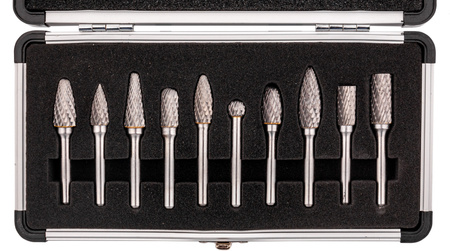 Frezy trzpieniowe do metalu pilniki 10 szt. z węglika wolframu FALON-TECH