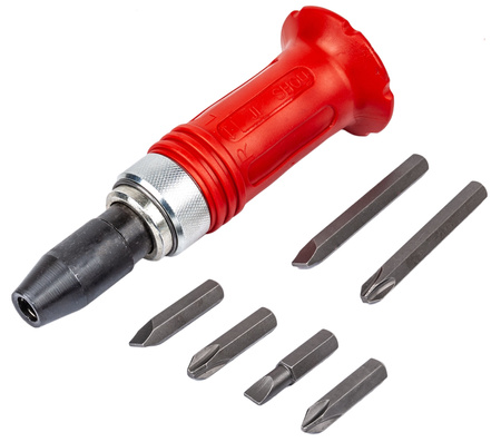 Wrętak udarowy wykrętak śrubokręt bity 6 sztuk FALON-TECH