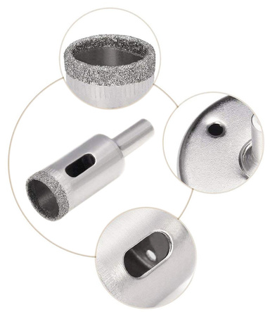 Otwornice diamentowe do gresu płytek szkła 6-70mm FALON-TECH