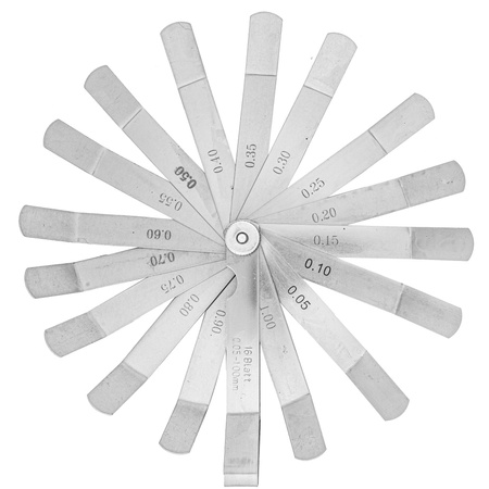 Szczelinomierz 16 listkowy miernik szczelin 0.05 - 1mm FALON-TECH