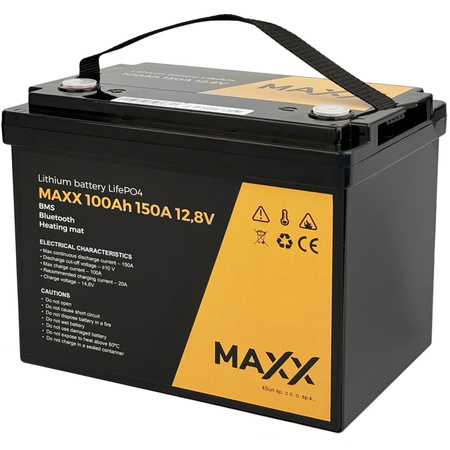 Akumulator LiFePO4 BMS do łodzi kampera paneli mata grzewcza 100Ah 12V 150A 4SUN