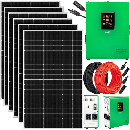 Zestaw solarny panel do grzania wody CWU 3000W GREEN BOOST MPPT 6xPV (6x510W) 