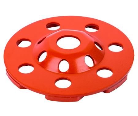 Tarcza garnkowa frez do szlifowania betonu diamentowa segmentowa 125mm red Mastiff FALON-TECH