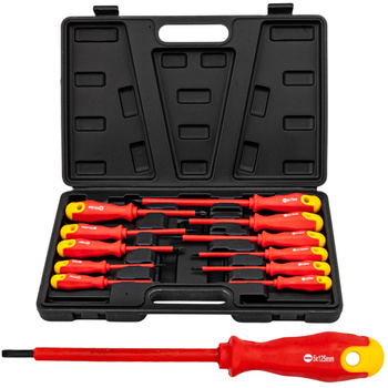 Specjalistyczne wkrętaki śrubokręty izolowane zestaw 11 szt. +walizka FALON-TECH