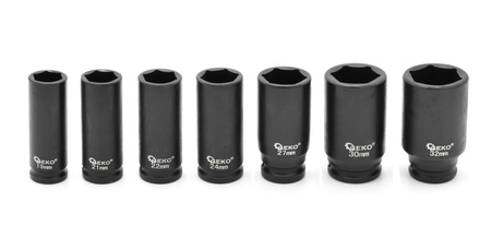 Zestaw nasadek udarowych 1/2" 10-32 mm 16 el GEKO